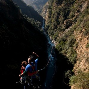 nepal bungee swing